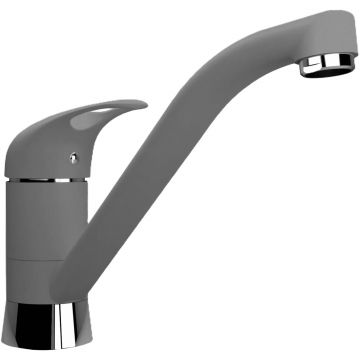 Смеситель Флорентина (Florentina) для кухни Гамма FL серый шелк (313.05L.1123.307)