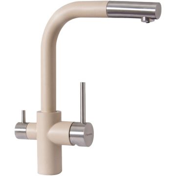 Смеситель Флорентина (Florentina) для кухни Кристалл FL Шампань под фильтр (333.32H.2123.202)