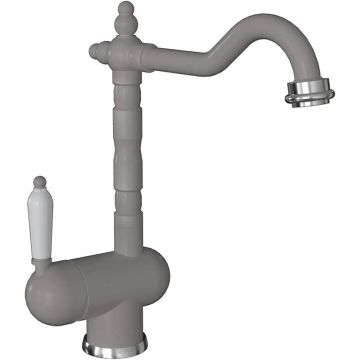 Смеситель Флорентина (Florentina) для кухни Ода FL серый шелк (313.08H.1113.307)