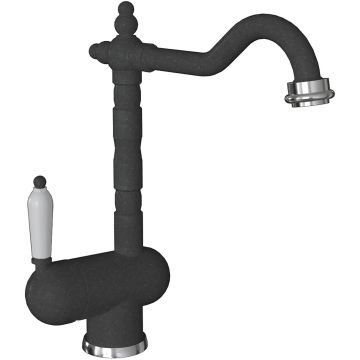 Смеситель Флорентина (Florentina) для кухни Ода FL черный (313.08H.1113.102)