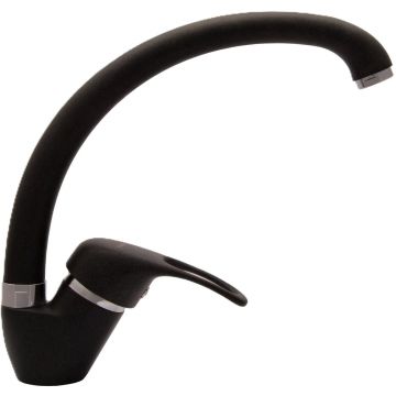 Смеситель Флорентина (Florentina) для кухни Омега FL антрацит (313.12H.1123.302)