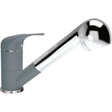 Смеситель Флорентина (Florentina) для кухни Сигма FL серый шелк (313.14L.1223.307)