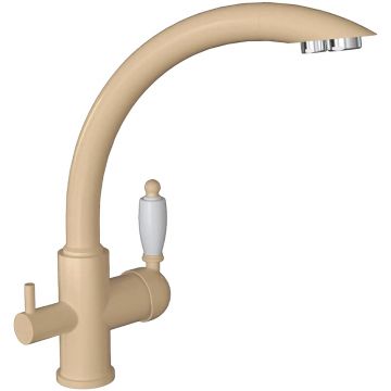 Смеситель Флорентина (Florentina) для кухни Шале FL Шампань под фильтр (333.25H.2113.202)