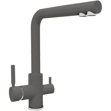 Смеситель для кухни Florentina (Флорентина) Альдо серый шелк (333.40H.2123.307)