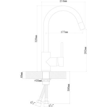 Смеситель Dr. gans (Др. Ганс) для кухни Соло Латте (319.03H.1123.403)
