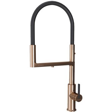 Смеситель для кухни Paulmark (Паульмарк) Tornado, брашированная медь, To213402-BC
