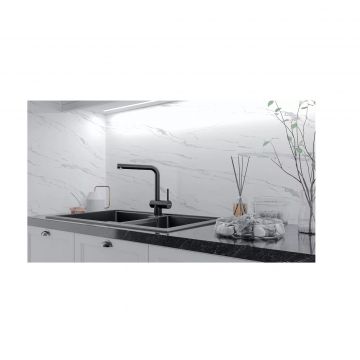 Смеситель для кухни Paulmark (Паульмарк) Dosse, антрацит, Do214418-AN