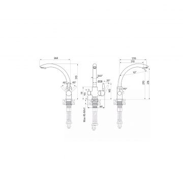 Смеситель для кухни Paulmark (Паульмарк) Essen, белый матовый, Es213001-WH