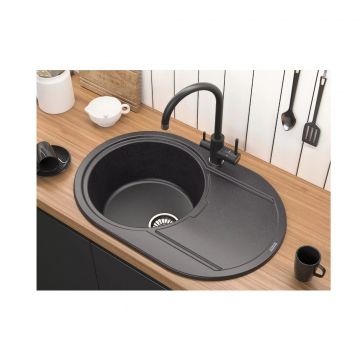 Смеситель для кухни Paulmark (Паульмарк) Essen, черный, Es213211-BLM