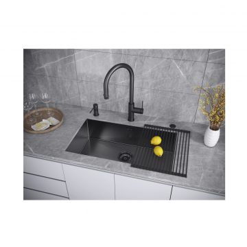 Смеситель для кухни Paulmark (Паульмарк) Galant, вороненая сталь, Ga213077-GM