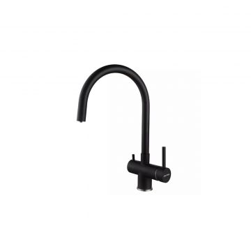 Смеситель для кухни Paulmark (Паульмарк) Heller, антрацит, He213218-AN