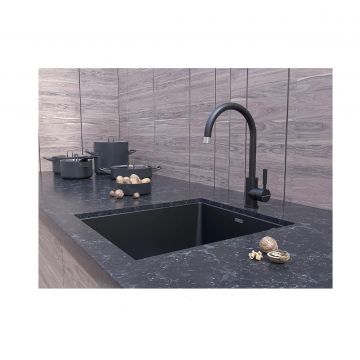 Смеситель для кухни Paulmark (Паульмарк) Holstein, антрацит, Ho212063-AN