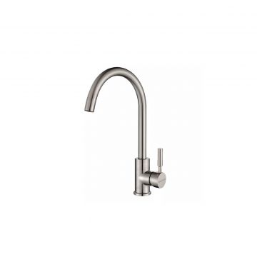 Смеситель для кухни Paulmark (Паульмарк) Holstein, брашированная сталь, Ho212063-BS