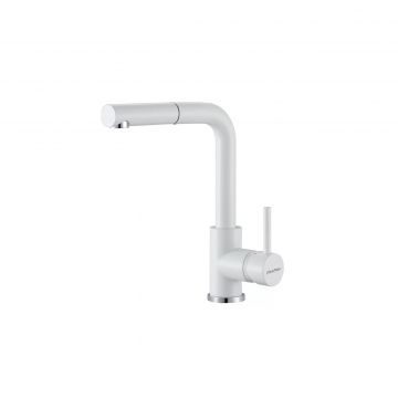 Смеситель для кухни Paulmark (Паульмарк) Kassel, белый матовый, Ka214311-WH