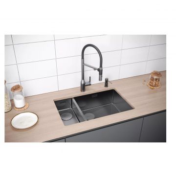 Смеситель для кухни Paulmark (Паульмарк) Magneto, One вороненая сталь, Ma213188-GM