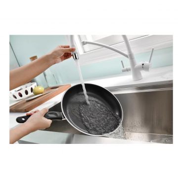 Смеситель для кухни Paulmark (Паульмарк) Siegen, белый матовый, Si213111-WH