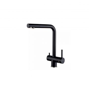 Смеситель для кухни Paulmark (Паульмарк) Skalen, антрацит, Sk213020-AN