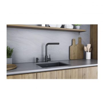 Смеситель для кухни Paulmark (Паульмарк) Twin, антрацит, Tw213622-AN