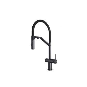 Смеситель для кухни Paulmark (Паульмарк) Zender, вороненая сталь, Ze213155-GM