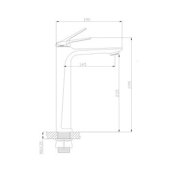 Смеситель для раковины Hansen (Хансен) H11020 Хром