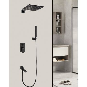 Душевой комплект скрытого монтажа Hansen (Хансен) HL34095-C Черный