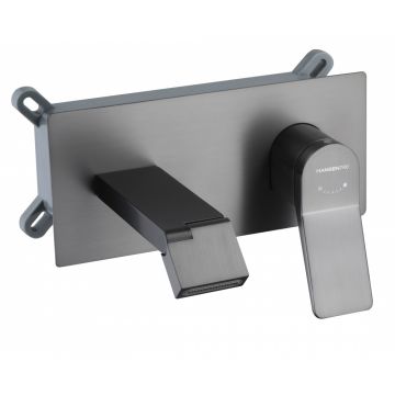 Смеситель для раковины скрытого монтажа Hansen (Хансен) HL12099-P Графит