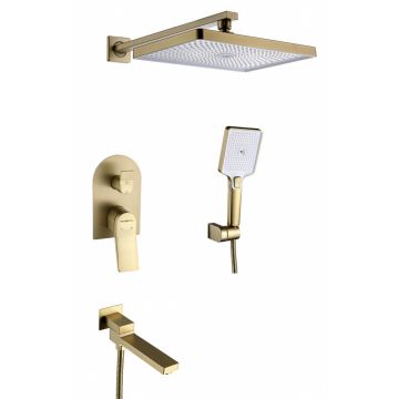 Душевой комплект скрытого монтажа Hansen (Хансен) HL36099-D Матовое золото