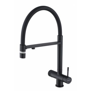 Смеситель для кухни Hansen (Хансен) HL15089-C гибкий, черный