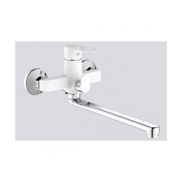 Смеситель для ванны Hansen (Хансен) H22018-F, белый