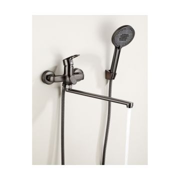 Смеситель для ванны Hansen (Хансен) H22018-P, графит