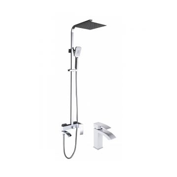 Душевая система Hansen (Хансен) HL37044-F, белый,хром