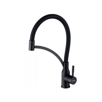 Смеситель для кухни Hansen (Хансен) HN56043-CC гибкий, черный