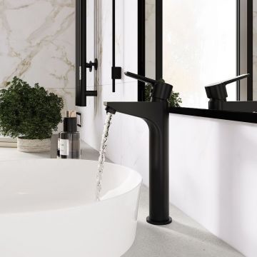 Смеситель для раковины Laparet Alamera высокий BLACK N2016229LPT