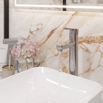 Смеситель для раковины Laparet Legna высокий N3014402LPT хром