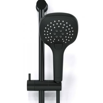 Душевой комплект Laparet (Лапарет) (лейка + шланг) 3 режима Black N2840920LPT