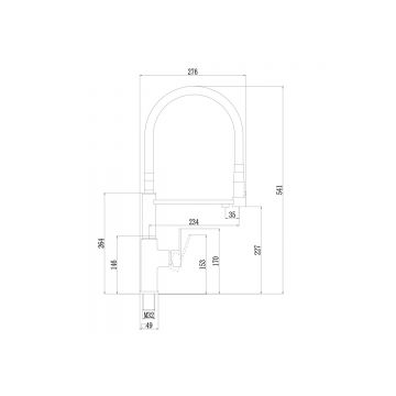 Смеситель для кухни Savol (Савол) S-L1809C-01 матовое золото, под фильтр
