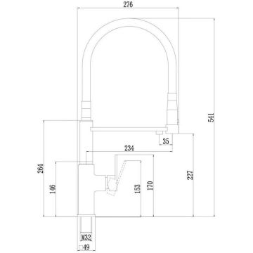 Смеситель для кухни под фильтр Savol S-L1808C-02, песочный/бронза