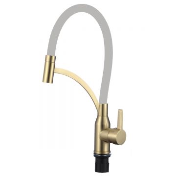 Смеситель для кухни под фильтр Fmark (Фмарк) FS8244C-04 матовое золото