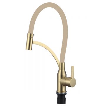 Смеситель для кухни под фильтр Fmark (Фмарк) FS8244C-12 матовое золото