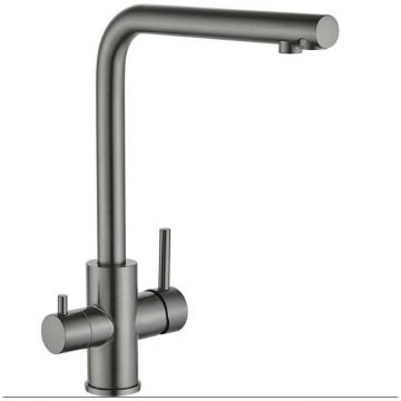 Смеситель для кухни под фильтр питьевой воды Fmark (Фмарк) FS0962Q, графит