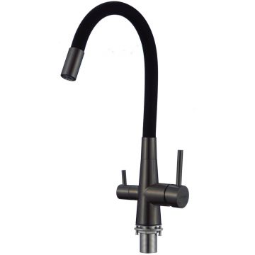 Смеситель для кухни под фильтр питьевой воды Fmark (Фмарк) FS1062-H01, черный