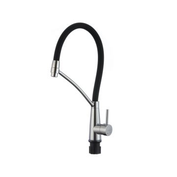 Смеситель для кухни с гибким изливом Fmark FS8255A-01, хром
