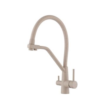 Смеситель для кухни с подключением к фильтру Fmark (Фмарк) FS0662-S, песочный