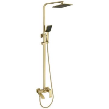 Душевая стойка Fmark FS8645-1C, матовое золото