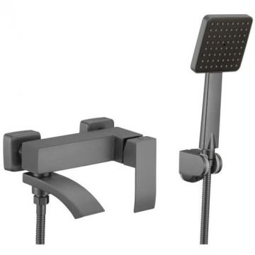 Смеситель для ванны Fmark FS8624-1Q, графит