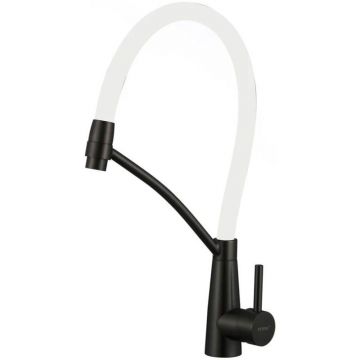 Смеситель для кухни Fmark FS8255H-02, белый/черный