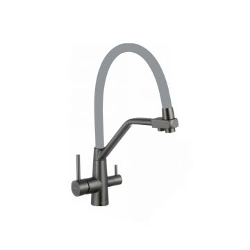 Смеситель для кухни под фильтр питьевой воды Fmark (Фмарк) FS0662-Q04, графит