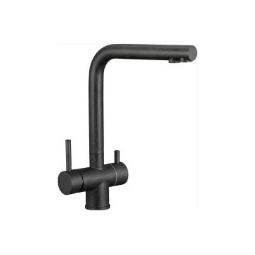 Смеситель для кухни под фильтр питьевой воды Fmark (Фмарк) FS1362H-1, черный