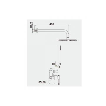 Встроенный смеситель для душа Vieir (Виеир) с 2-функ. V403563-F Белый