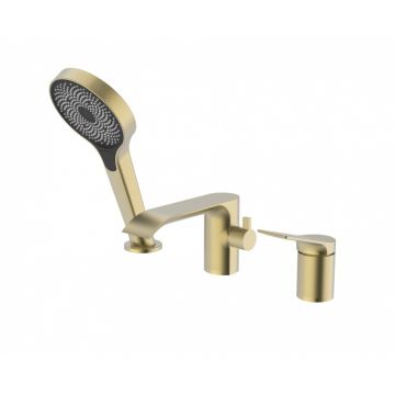 Смеситель на борт ванны Vieir (Виеир) V343532-S Матовое золото